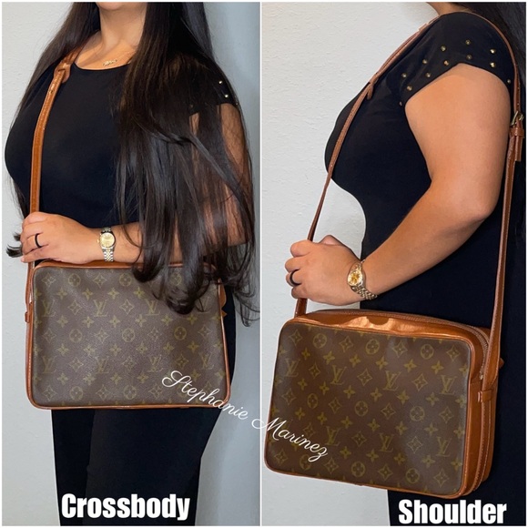 Louis Vuitton Vintage SAC Bandouliere Shoulder Crossbody Monogram ✅Authenticated - Picture 1 of 16